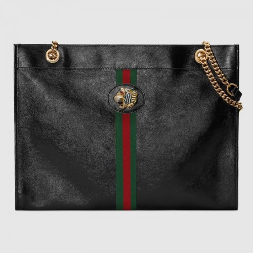 Gucci Rajah große Tragetasche 537219 schwarz