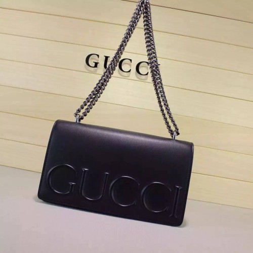 Gucci Umhängetaschen 410248 Schwarz