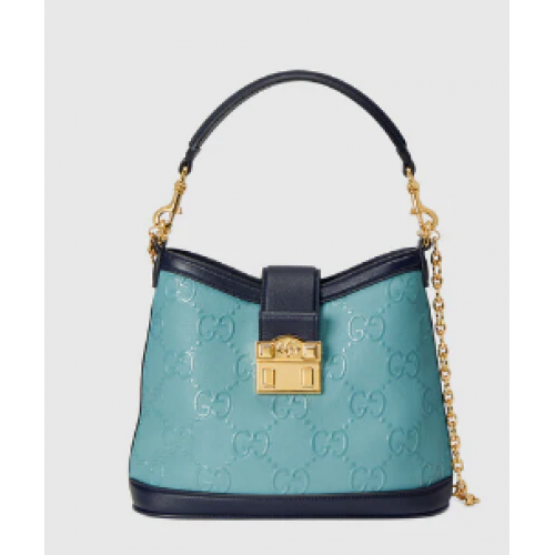 Gucci Small GG Umhängetasche 675788 Hellblau