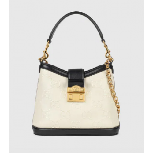 Gucci Small GG Umhängetasche 675788 weiß