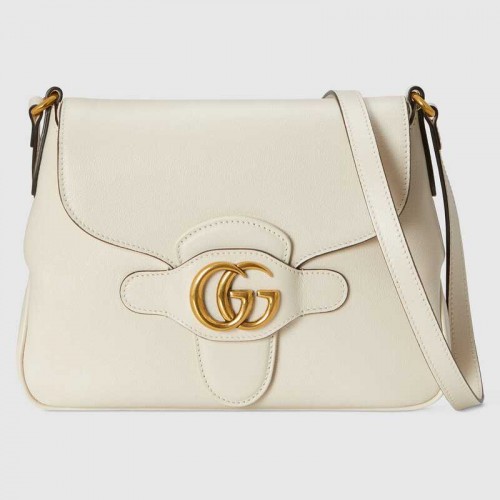 Gucci Kleine Umhängetasche mit Double G 648934 weiß