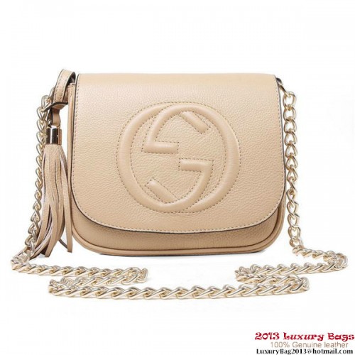 Gucci Soho 323190 Light Apricot Lederkette Umhängetasche