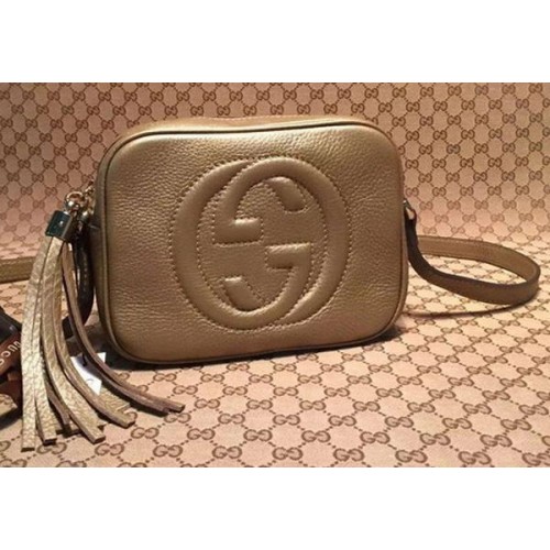 Gucci Soho Disco Bag aus Kalbsleder 308364 Gold