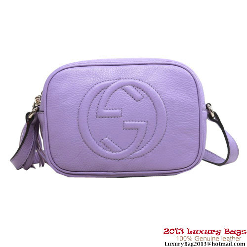Gucci Soho Disco Bag aus Kalbsleder 308364 Lavendel