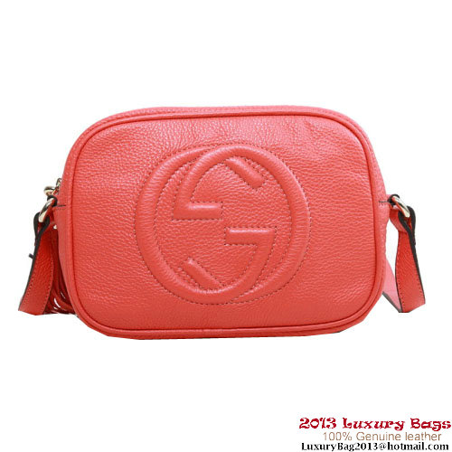 Gucci Soho Disco Bag aus Kalbsleder 308364 Hellrot