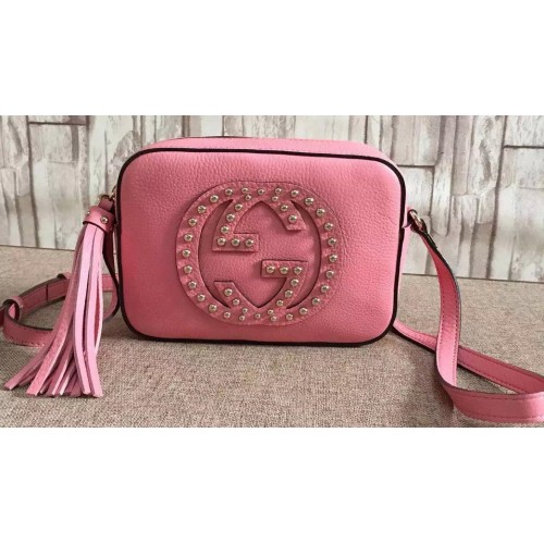 Gucci Soho Disco-Tasche aus Kalbsleder 308364 Pink