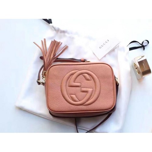 Gucci Soho Disco Bag aus Kalbsleder 308364 Rose Beige