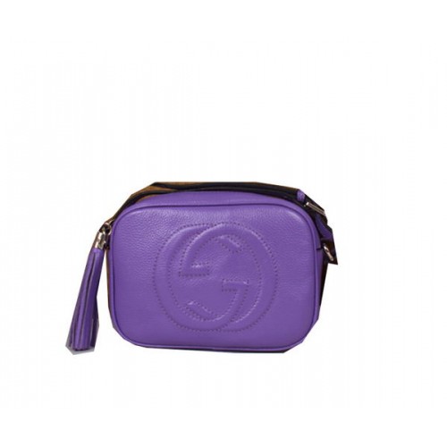 Gucci Soho Disco Bag aus Kalbsleder 308364 Violett