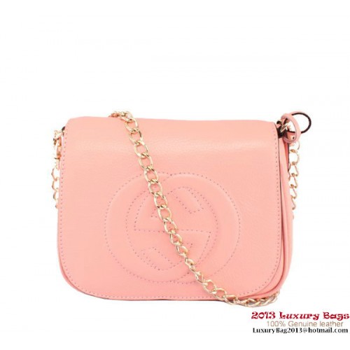 Gucci Soho Lederkette Umhängetasche 323190 Rosa