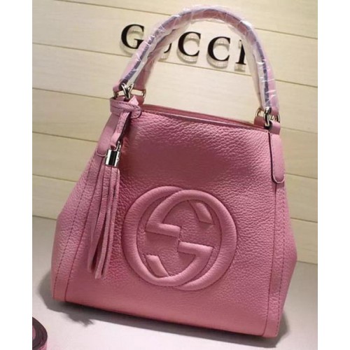 Gucci Soho Leder Umhängetasche 336751 Pink