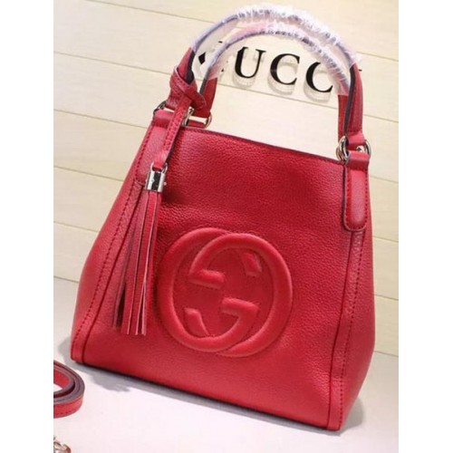 Gucci Soho Leder Umhängetasche 336751 Rot