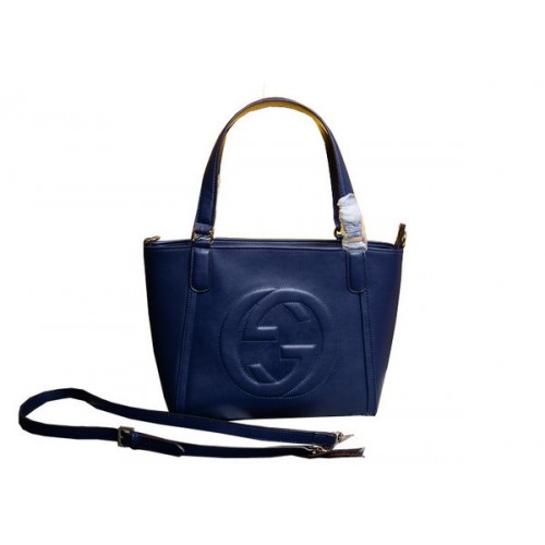 Gucci Soho Ledertasche mit Griff oben 369176 Royal