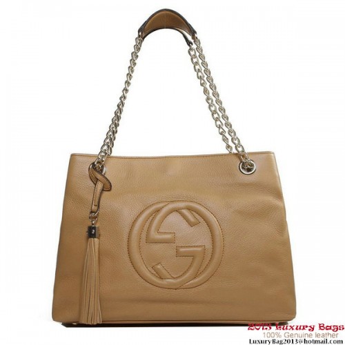 Gucci Soho Mittlere Tragetasche 308982 Aprikose