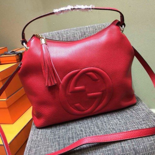 Gucci Soho Original Leder 408825 Rot