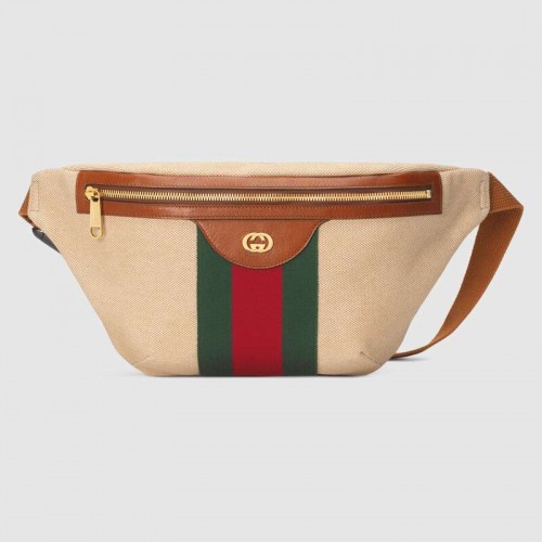 Gucci Vintage Canvas Gürteltasche 575082 Beige