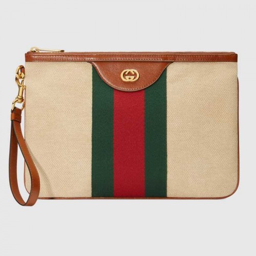 Gucci Vintage Tasche aus Segeltuch 576053 Beige