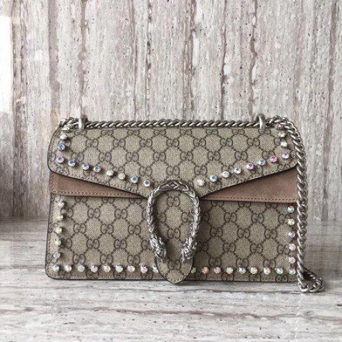 Gucci Dionysus Small GG Umhängetasche 400249 Apricot