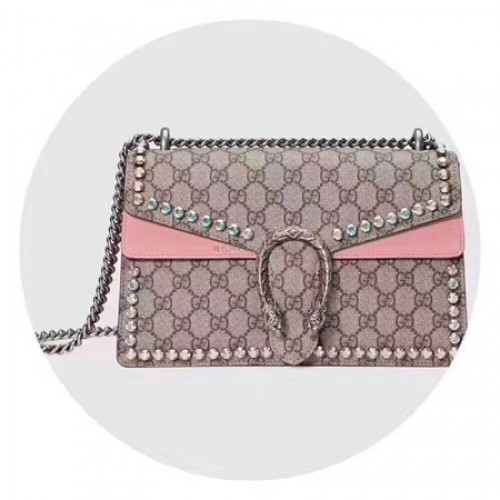 Gucci Dionysus Small GG Umhängetasche 400249 Pink