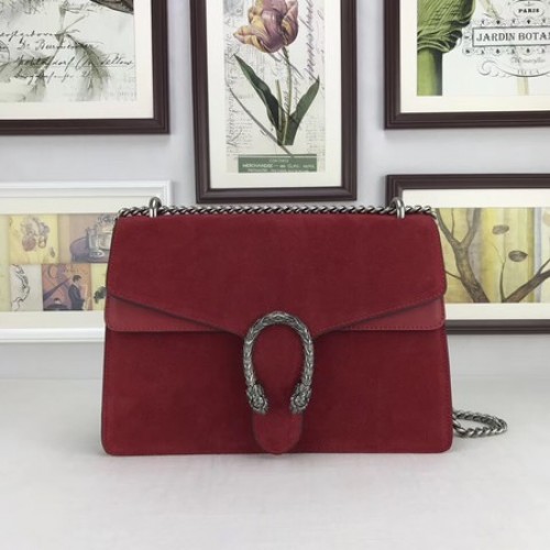 Gucci Dionysus Wildleder Umhängetasche 403348 Rot