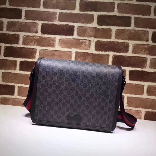 Gucci Original GG Canvas Umhängetasche 475432 Schwarz