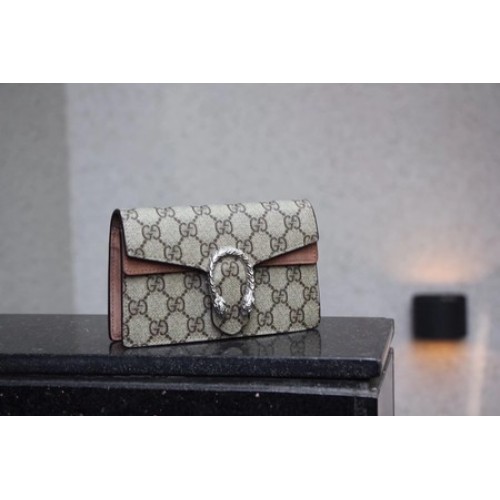Gucci Dionysus GG Supreme Super Mini Bag 476432 Aprikose