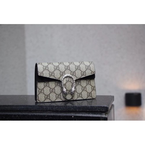 Gucci Dionysus GG Supreme Super-Mini-Tasche 476432 Schwarz