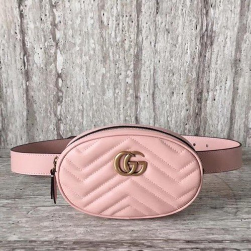 Gucci GG Marmont Ledergürteltasche 476434 Rosa