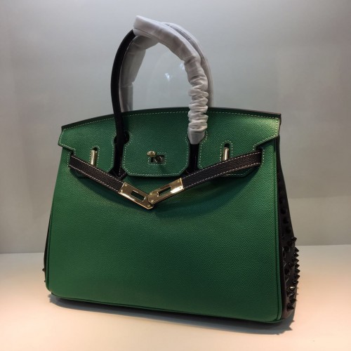 HERMES Birkin 35cm Tasche Kalbsleder 17823 Grün