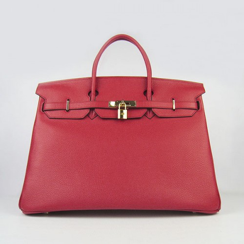 Hermes Birkin 40CM Togo Tasche Rot 6099 Gold