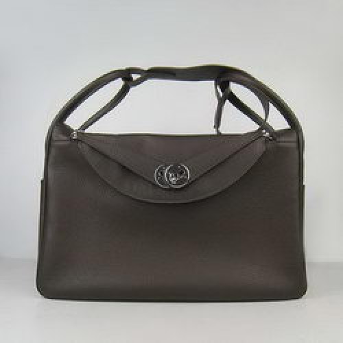 Hermes Lindy 34CM Umhängetasche Dunkelkaffee