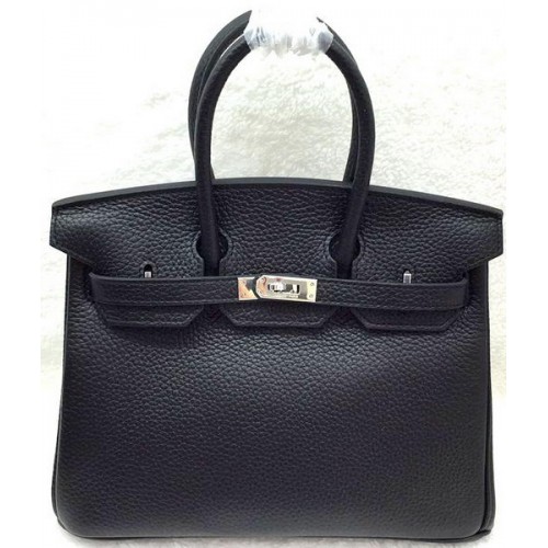 Hermes Birkin 25CM Einkaufstasche Original Leder H25T Schwarz
