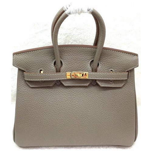 Hermes Birkin 25CM Tragetasche Original Leder H25T Grau