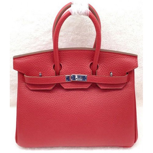 Hermes Birkin 25CM Einkaufstasche Original Leder H25T Rot