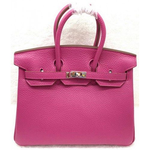 Hermes Birkin 25CM Einkaufstasche Original Leder H25T Rose