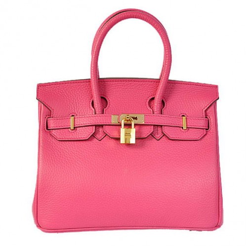 Hermes Birkin 25CM Tragetaschen Togo Leder Pfirsich Godlen