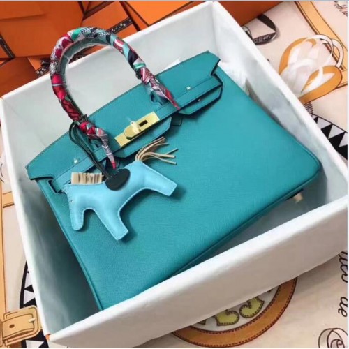 Hermes Birkin 30CM Original Leder Tragetasche 1788 Blau