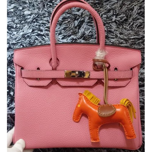 Hermes Birkin 30CM Einkaufstaschen Litschi-Leder H30LI Kirsche