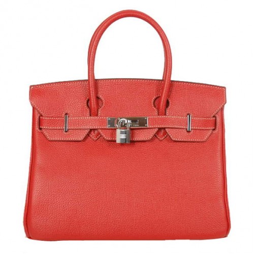 hermes birkin 30 cm tragetaschen glatt togo leder rot