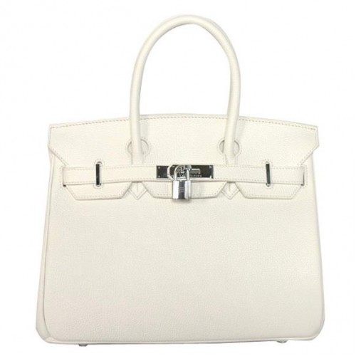 hermes birkin 30 cm tragetaschen glatt togo leder weiß