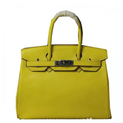 Hermes Birkin 35CM 30CM Tragetasche Eidechsenleder H35H30 Gelb