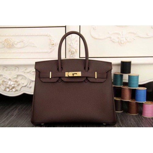 Hermes Birkin 35CM 30CM Tragetasche Original Leder HB35O Braun