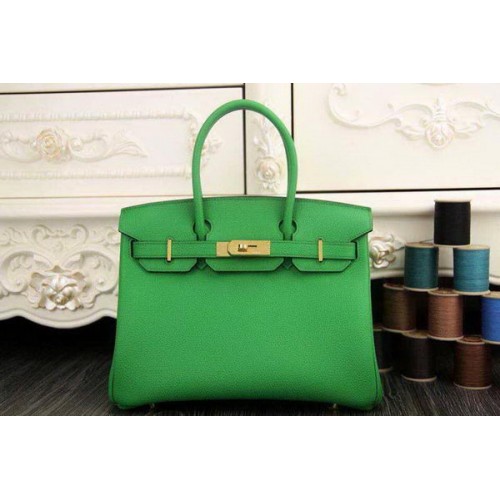 Hermes Birkin 35CM 30CM Tragetasche Original Leder HB35O Grün