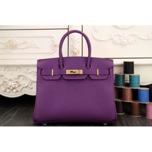Hermes Birkin 35CM 30CM Tragetasche Original Leder HB35O Lila