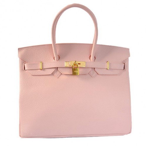 Hermes Birkin 35CM Tragetaschen Togo Leder Rosa Golden