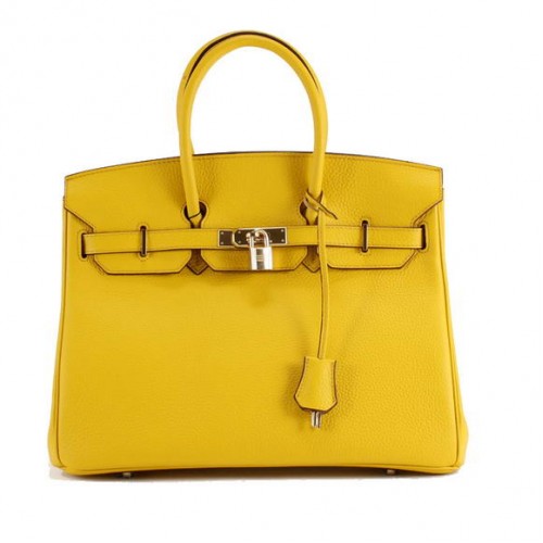 Hermes Birkin 35CM Togo Lederhandtasche 6089 Gelbgold