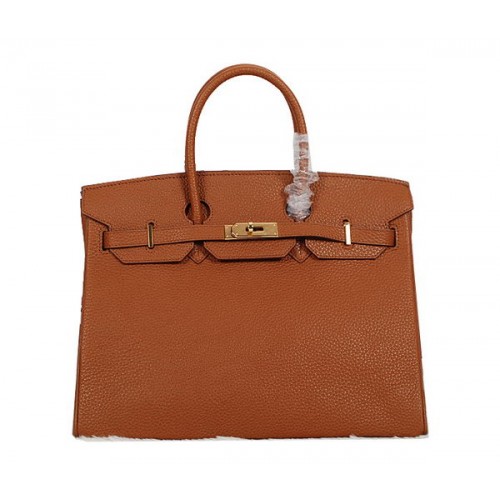 Hermes Birkin 35CM Einkaufstasche Camel Clemence Leder H35 Gold