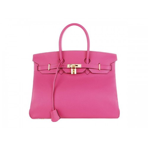 Hermes Birkin 35CM Tragetasche Rosy Original Leder H35 Gold