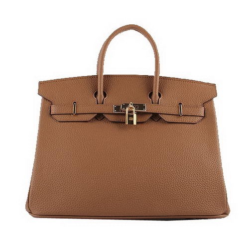 Hermes Birkin 35CM Tragetaschen Weizenkörniges Leder H-35 Gold