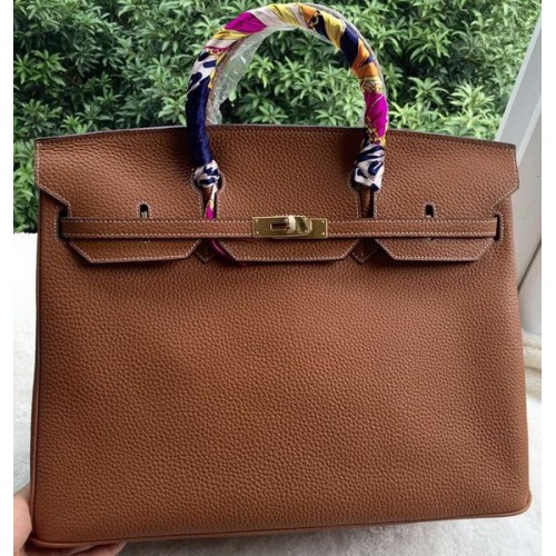 Hermes Birkin 40CM Tasche Weizen Litschi Leder BK40 Gold