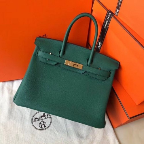 Hermes Birkin Bag Original Leder 35CM 17825 Grün